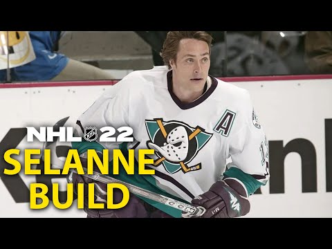 SELANNE BUILD IN NHL 22 WORLD OF CHEL | BEST SNIPER BUILD EASHL
