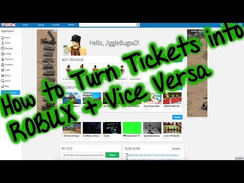 How To Roblox Turn Tickets Into Robux Youtube - how to convert tickets into robux