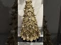 Raz 14" Acanthus Gold Tree with Pearls Christmas Decoration 4610354