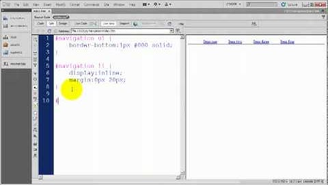 How to create horizontal menu with css.