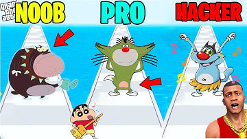 OGGY PLAY SHORTCUT RUN WITH HIS FRIENDS WITH SHINCHAN & CHOP NOOB VS PRO VS HACKER VS GOD