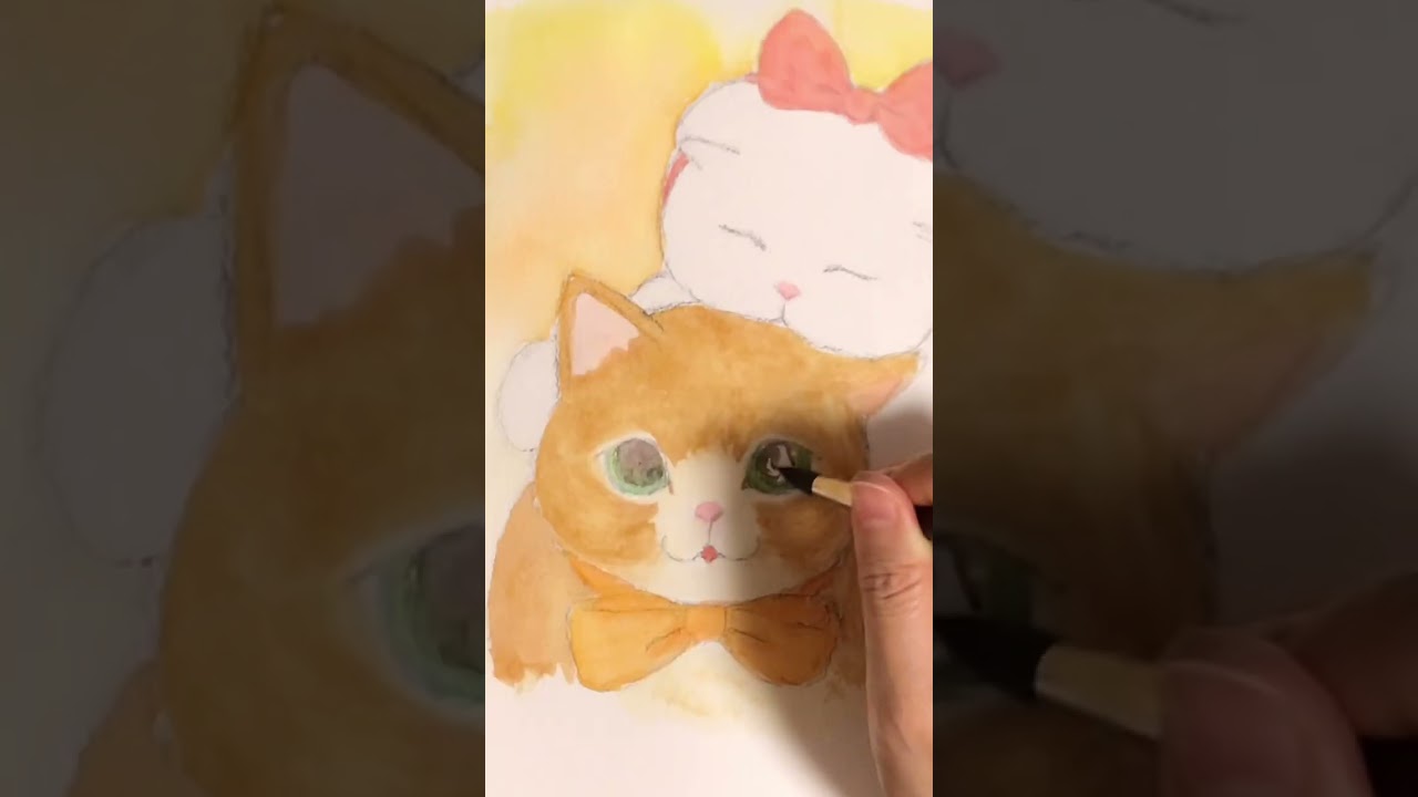 * antique cat ୨୧ * 小さな 白いリボンの 猫ちゃん 2匹のリボン猫ちゃん😸🎀 - YouTube
