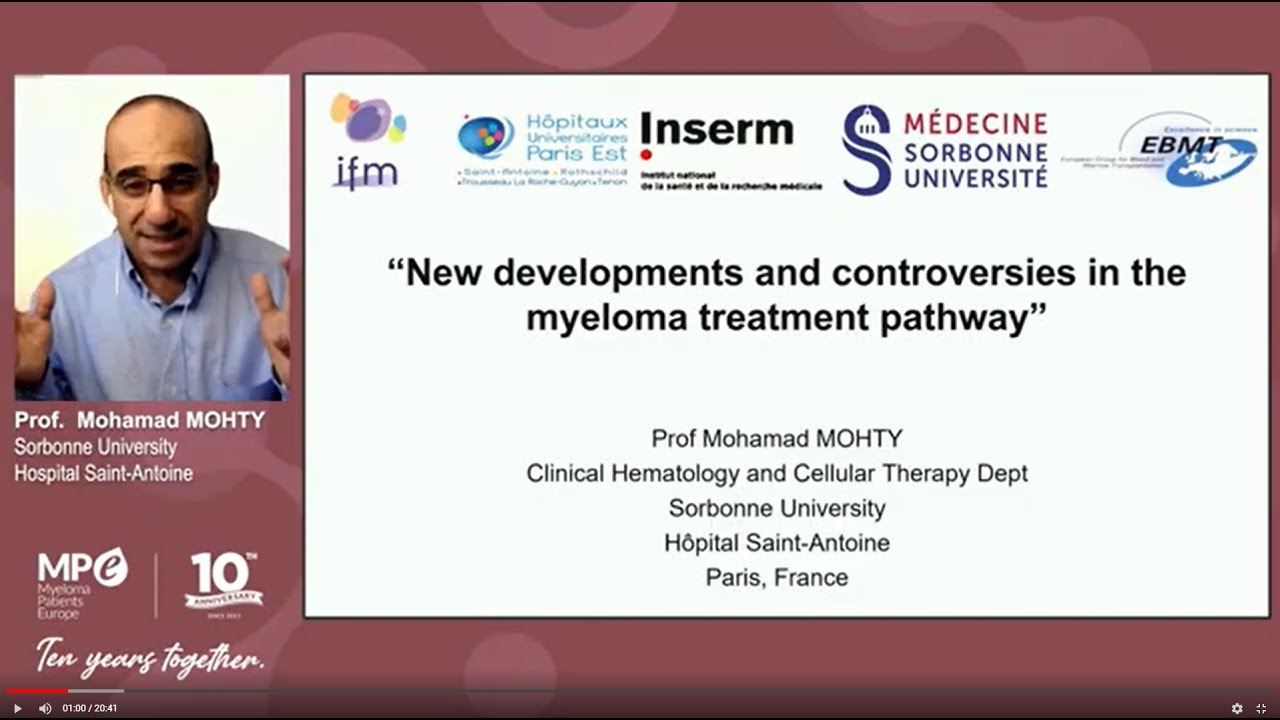 MPE Masterclass 2021 | New developments and controversies in the myeloma treatment pathway