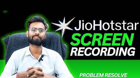JioHotstar Black Screen Recording Problem | JioHotstar Screen Recording kese Kre | Secreen Recording