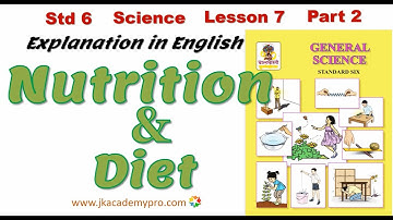 Std 6 Science Lesson 7 Nutrition & Diet Part 2 class 6 chapter 6 Explanation in English SSC Board