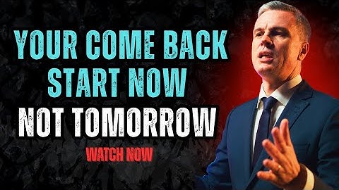 Your Comeback Starts Now — Stop Waiting for Tomorrow | The Mindset Shift That Changes Everything