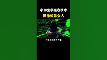 小学生演示黑客技术！#网络安全 #黑客 #计算机 #熱門 #程序员 #电脑 #hacker #computer #cybersecurity #chatgpt