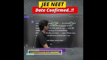 JEE NEET 2022 Date Confirmed #shorts