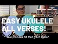 Amazing Grace Easy Ukulele Tutorial All Verses