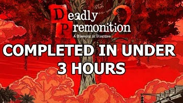 Deadly Premonition 2 Speedrun In Under 3 Hours