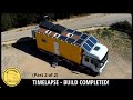 Completed diy build  container home on wheels  relaxing timelapse part 2