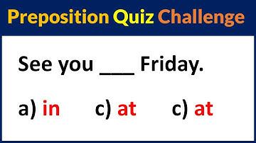Preposition Quiz Challenge | Test Your English | English Prepositions Quiz | Improve Your Grammar