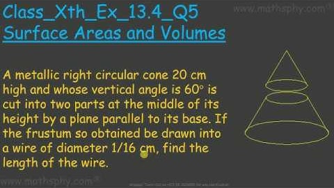 Volume of Frustum of a Cone, Class 10 Surface Areas and Volumes Ex 13.4 Q5
