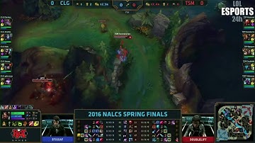 CLG vs TSM LOL Esports | Game 1 LCS Spring Playoffs Finals:Counter Logic Gaming vs TSM