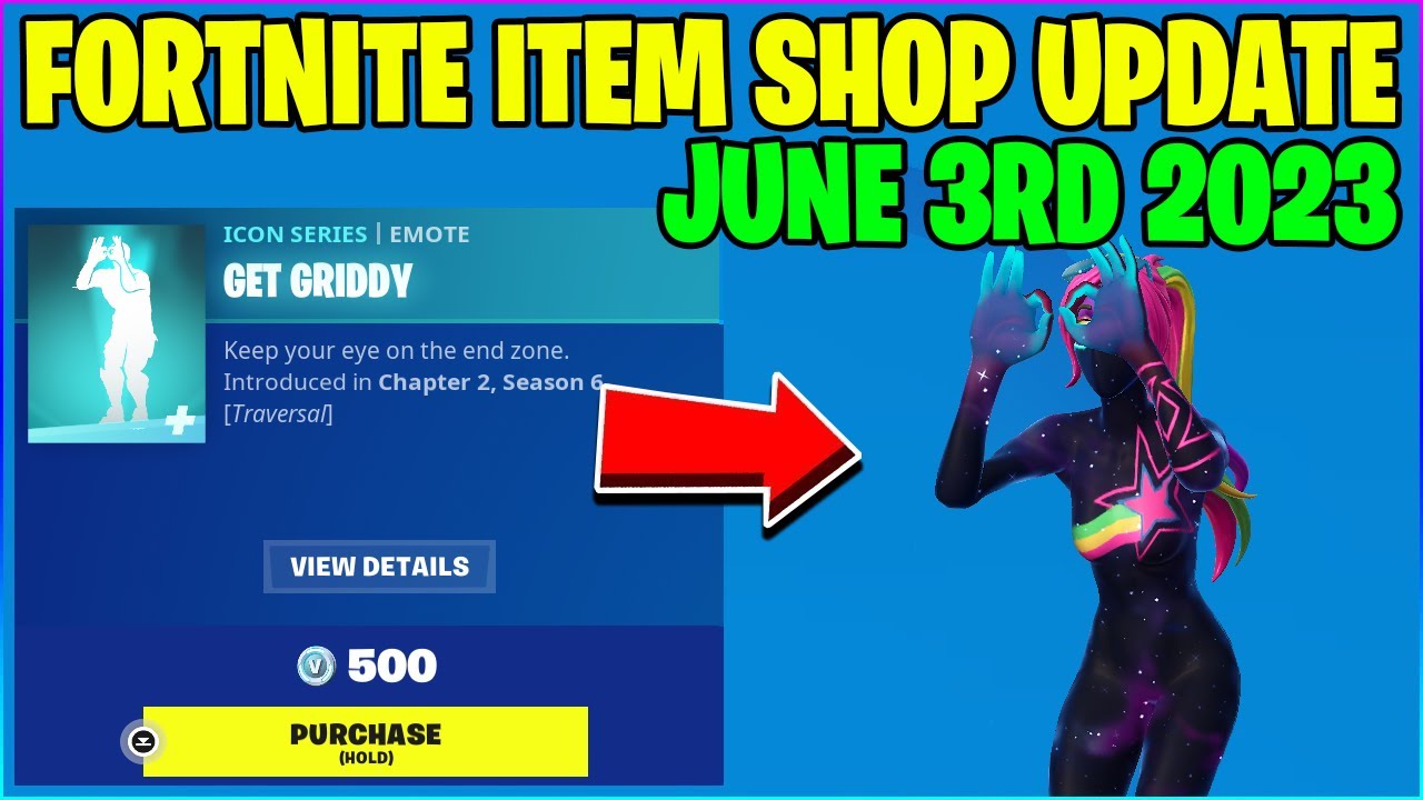 Fortnite Item Shop GET GRIDDY ICON EMOTE IS BACK! [June 3rd, 2023] (Fortnite Battle Royale