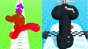 Join Blob Clash 3D level 134 vs Tall Man Run Level 113 Gameplay - Video Review Game PikaName