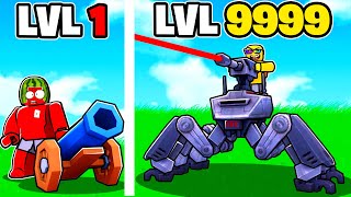 Upgrading My WEAPONS to the BIGGEST DEFENSE On ROBLOX