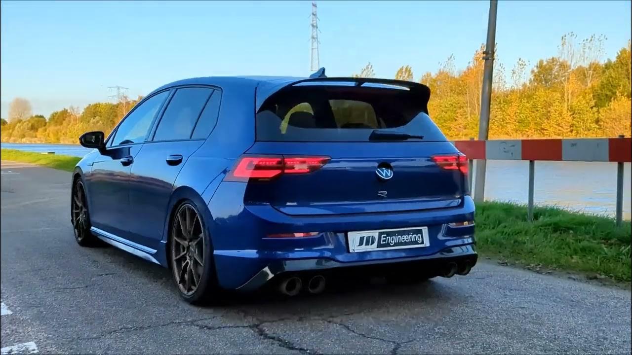 Golf 8 R milltek Akrapovic catback exhaust vs Milltek downpipe OPF delete YouTube