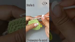 parte 2 de 3/posavasos de nopal #crochettutorial #crochet #crocheting