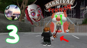 ROBLOX Gameplay Walkthrough Part 3 - ESCAPE THE CARNIVAL OF TERROR OBBY! (iOS, Android)
