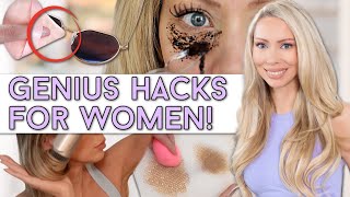 15 New *GENIUS* Hacks Every Woman MUST KNOW!