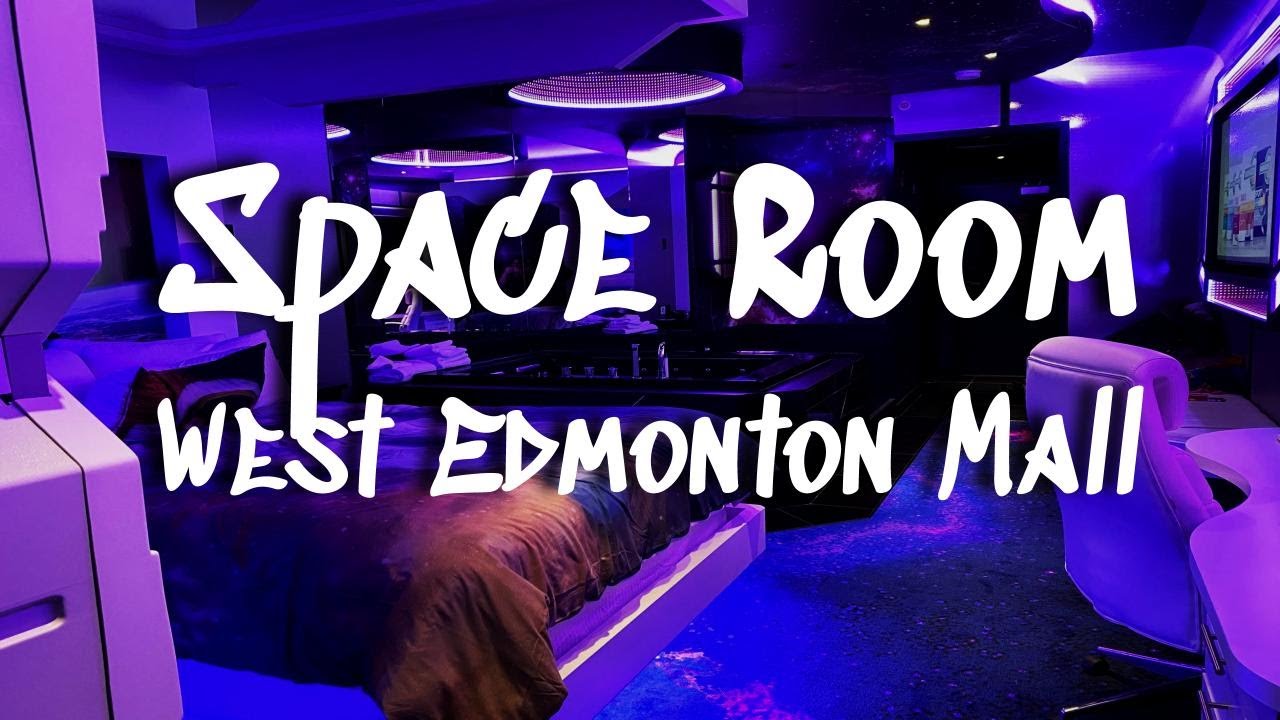 Awesome Space Themed Room Tour West Edmonton Mall S Fantasyland Hotel Youtube