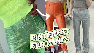 DIY pinterest inspired FUN pants | how to sew fun pants | EASY saks potts dupe