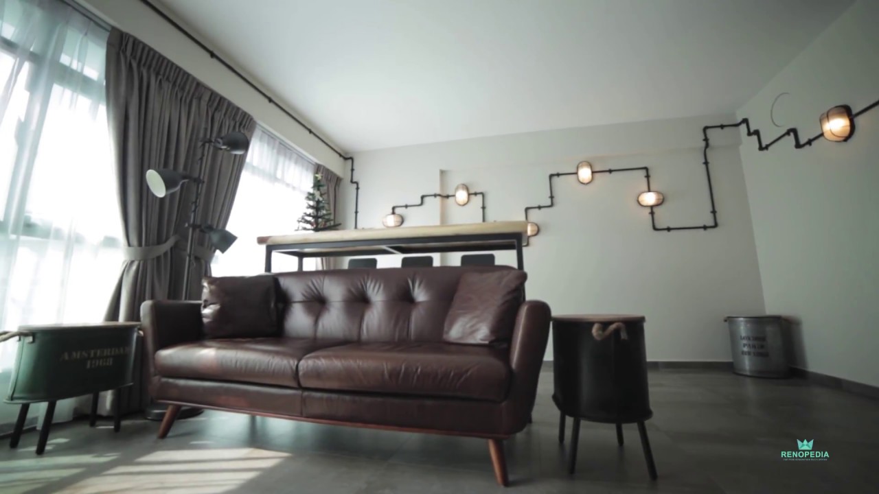 Interior Design Singapore Industrial home (Le Interi) YouTube