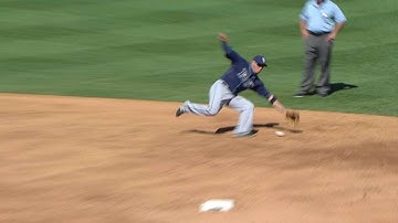 TB@NYY: Cabrera makes fine sliding stop as run scores