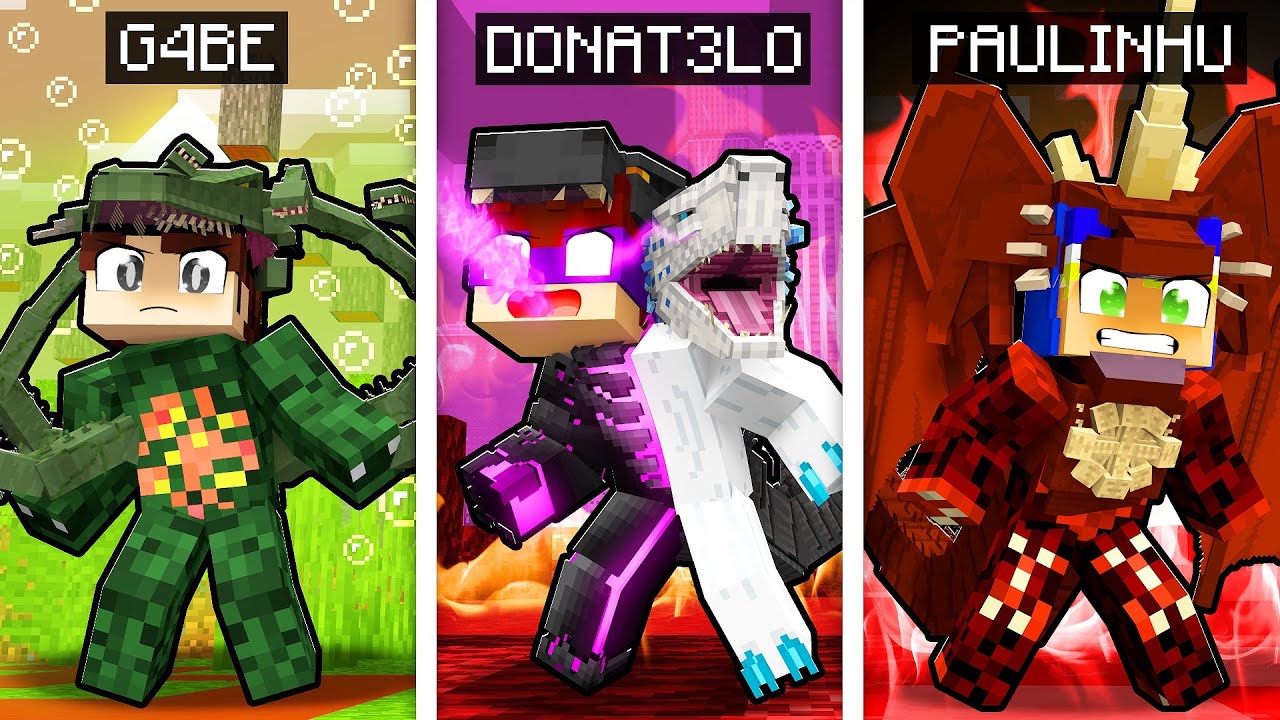 MINECRAFT... MAS TEMOS RAÇAS DE KAIJUS!! (GodzillaShimo,Biollante,Destroyah)
