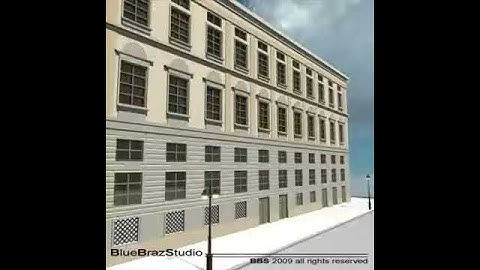3D Model of European Building Facade 2 Review
