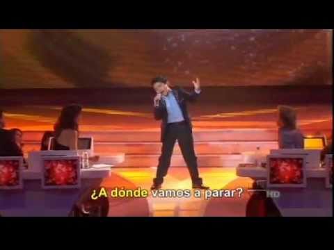 MIGUEL ANGEL Cantando "A donde vamos a parar"  en Pequeños Gigantes