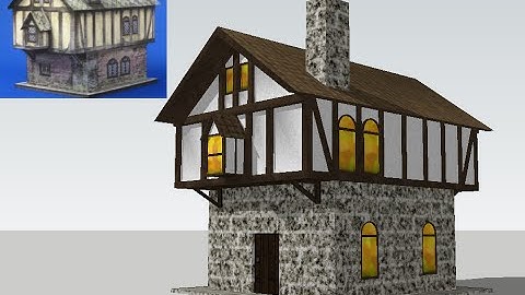SPEEDBUILD 5:  a Medieval Tudor townhouse in Sketchup
