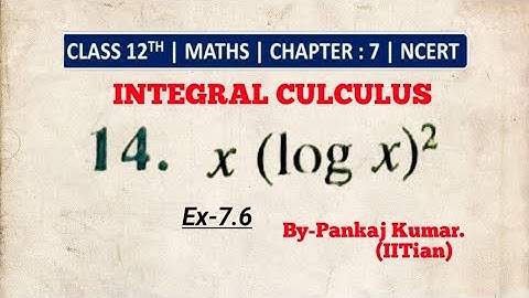 Ex- 7.6 Q14 NCERT solutions of integrals #Cbse #class12 #maths