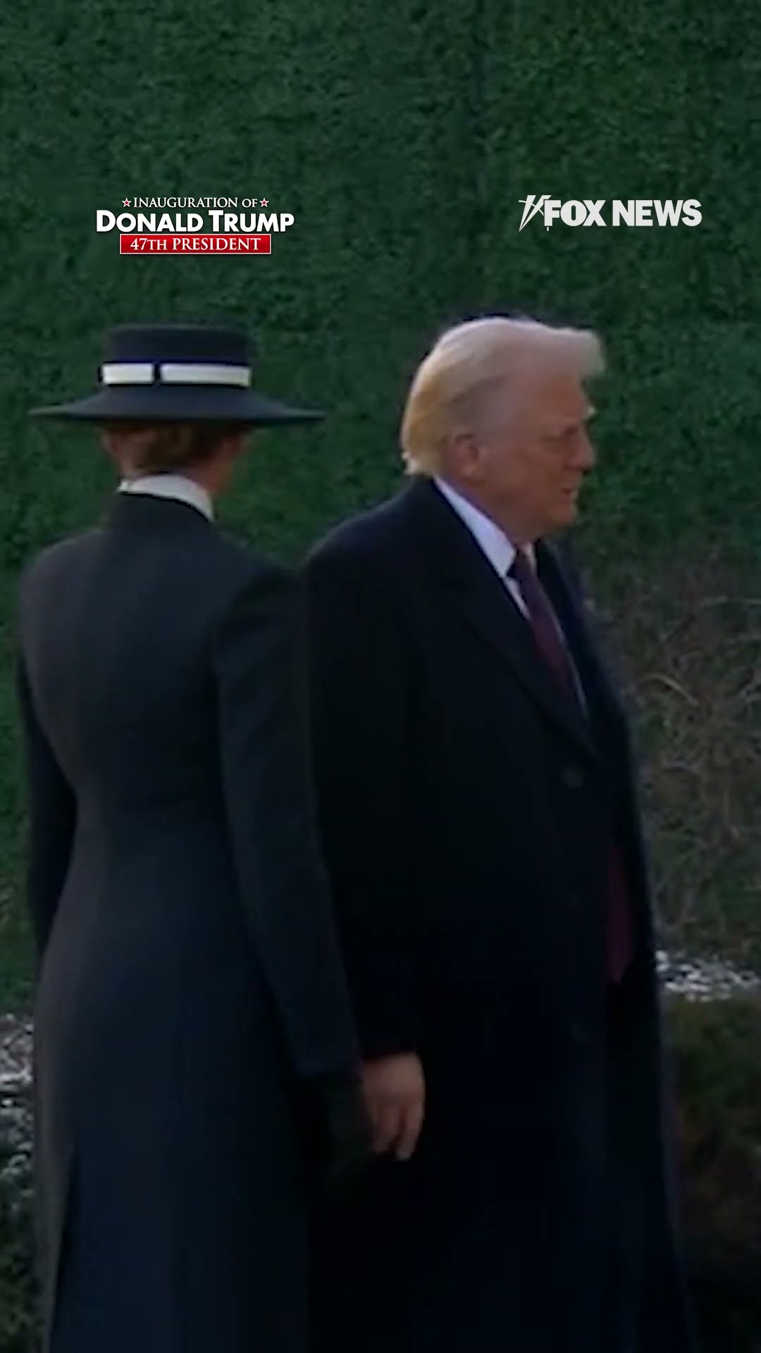 Melania Trump wears statement hat on Inauguration Day