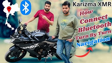 Karizma xmr 210 bluetooth connection Turn By Turn Navigation full Features Explain in Hindi 2024