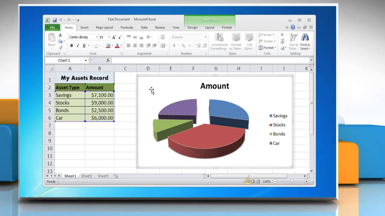 Youtube Excel Pie Chart