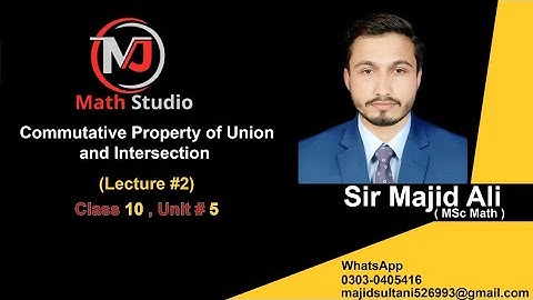 Commutative property of Union