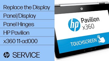 Replace the Display Panel/Display Panel Hinges | HP Pavilion x360 11-ad000 | HP