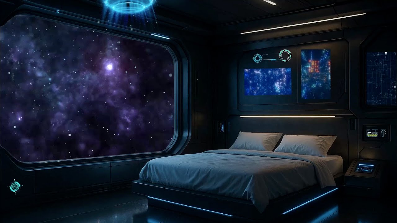Spaceship Bedroom Ambience | Deep Space Sleep & Relaxation ASMR - YouTube