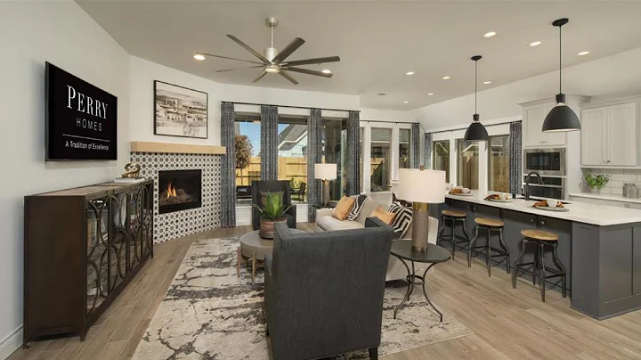 New Home Tour // Perry Homes // New Homes In Katy,...