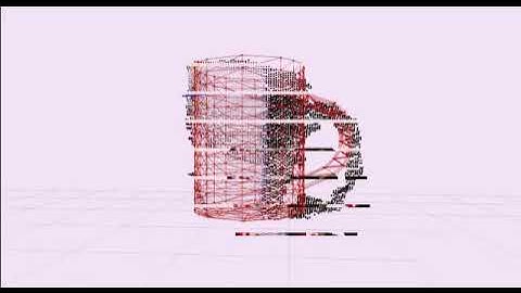 3D object reconstruction of a mug using Generic Fitted Primitives (GFP)