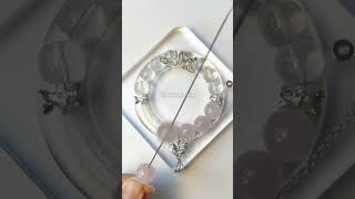 Handmade Crystal Bracelet ✨ | DIY Jewelry That Shines 💎 #Shorts #crystals #jewelry #satisfying #asmr