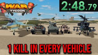 Speedrunning One Kill With Every Vehicle In War Tycoon 2:48:45