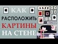 Как расположить картины на стене. Уроки дизайна интерьера