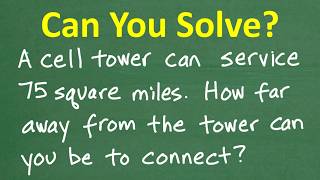 This Cell Tower Math Problem Tricks Most People!