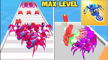 Spider train run alphabet lore race 3d max level gameplay walkthrough game review