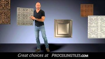 Tin vs Faux Ceiling Tiles