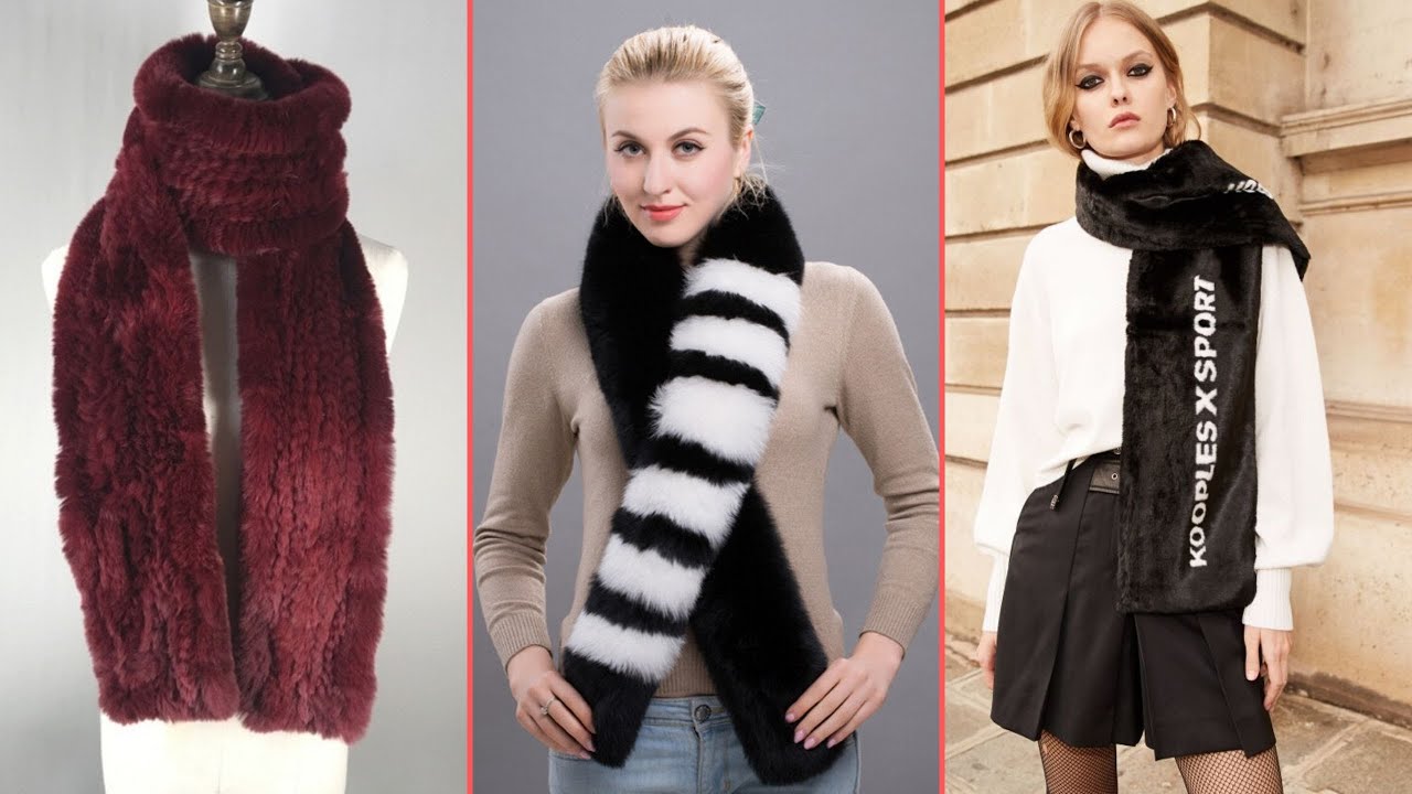 real rabit and fox fur scarf ideas for women 2020 || stylish and attractive ideas of fur scarf