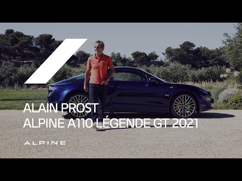 Alain Prost and the Alpine A110 Légende GT 2021